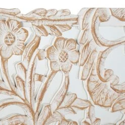 Maple And Jade 48" X 48" Wall Decor In White -Home Decoration Series 58625781 4