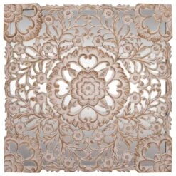 Maple And Jade 48" X 48" Wall Decor In White -Home Decoration Series 58625781 7