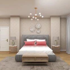 Maple And Jade 19" X 19" Wall Decor In White And Gold (Set Of 3) -Home Decoration Series 58626557 10