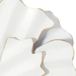 Maple And Jade 19" X 19" Wall Decor In White And Gold (Set Of 3) -Home Decoration Series 58626557 3