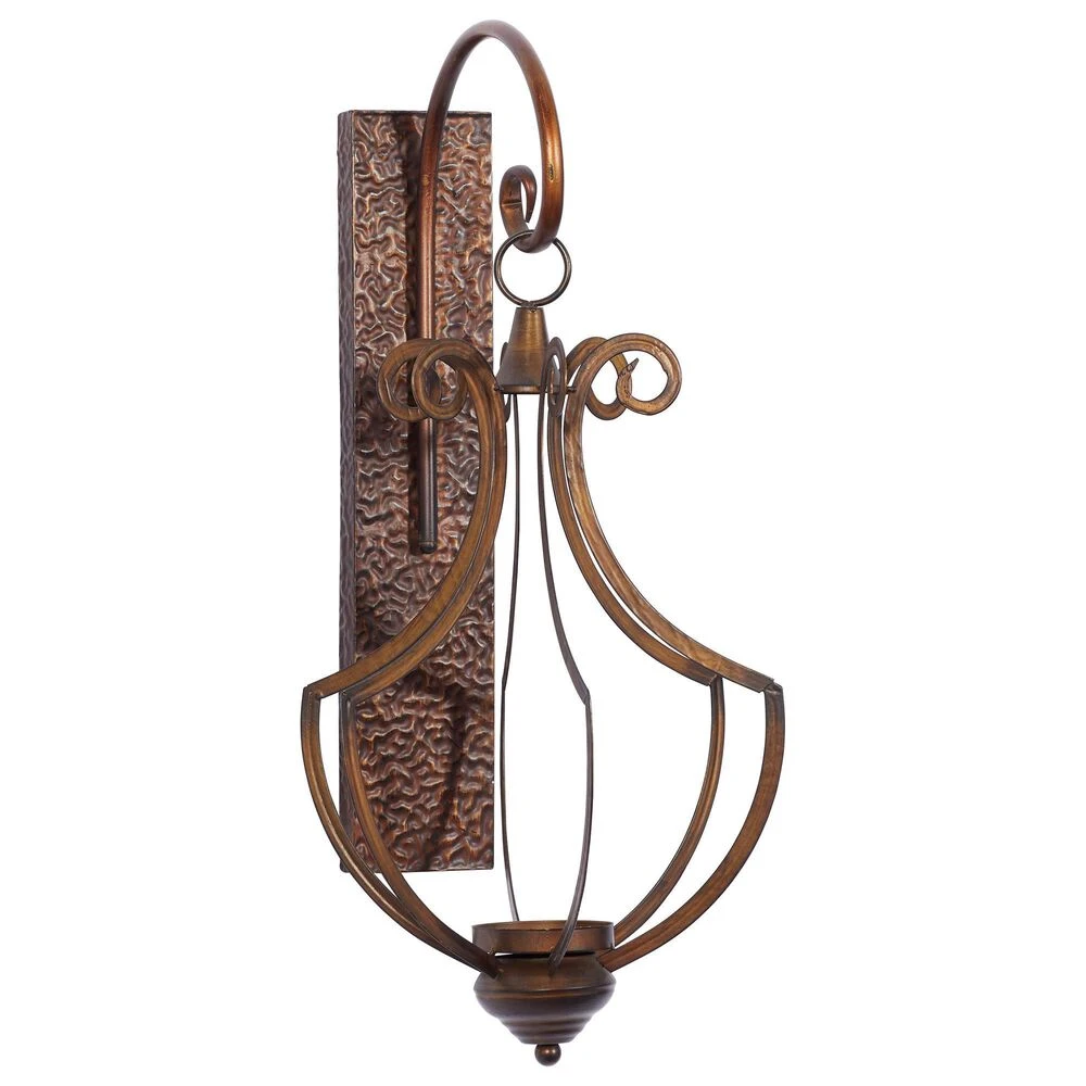 Maple And Jade 25" X 13" Candle Holder Wall Sconce In Bronze 3 Maple And Jade 25" X 13" Candle Holder Wall Sconce In Bronze