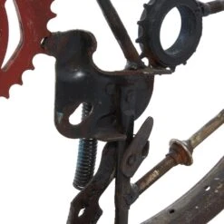 Maple And Jade 23" Industrial Metal Sculpture In Gray -Home Decoration Series 58628017 3