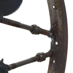 Maple And Jade 23" Industrial Metal Sculpture In Gray -Home Decoration Series 58628017 4