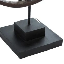 Maple And Jade 23" Industrial Metal Sculpture In Gray -Home Decoration Series 58628017 5