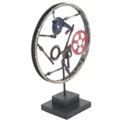 Maple And Jade 23" Industrial Metal Sculpture In Gray -Home Decoration Series 58628017 6