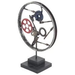 Maple And Jade 23" Industrial Metal Sculpture In Gray -Home Decoration Series 58628017 8