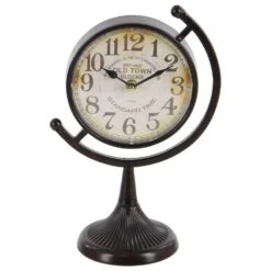 Maple And Jade Table Clock With Semi Circle Holder In Black (Set Of 4) -Home Decoration Series 58628751 11