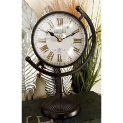Maple And Jade Table Clock With Semi Circle Holder In Black (Set Of 4) -Home Decoration Series 58628751 16