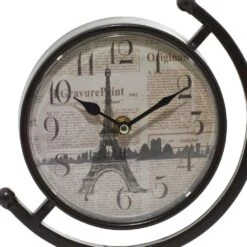 Maple And Jade Table Clock With Semi Circle Holder In Black (Set Of 4) -Home Decoration Series 58628751 4