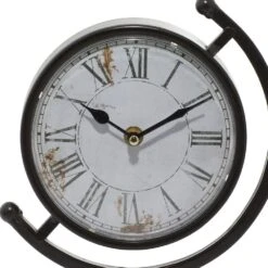 Maple And Jade Table Clock With Semi Circle Holder In Black (Set Of 4) -Home Decoration Series 58628751 5