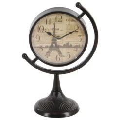 Maple And Jade Table Clock With Semi Circle Holder In Black (Set Of 4) -Home Decoration Series 58628751 9