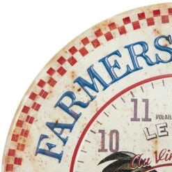 Maple And Jade 16" Wall Clock In Dark Brown And Creme (Set Of 2) 15 Maple And Jade 16" Wall Clock In Dark Brown And Creme (Set Of 2) -Home Decoration Series 58629429 3