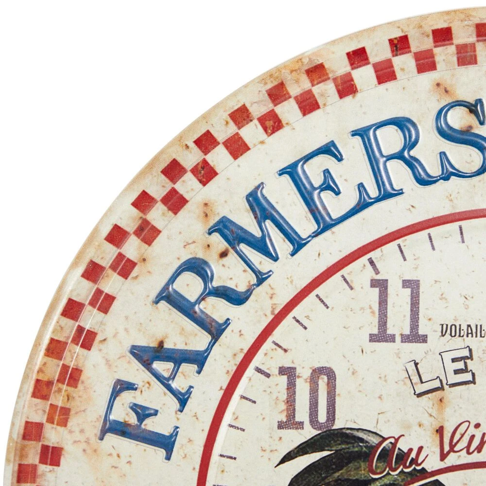 Maple And Jade 16" Wall Clock In Dark Brown And Creme (Set Of 2) 5 Maple And Jade 16" Wall Clock In Dark Brown And Creme (Set Of 2) - Image 3