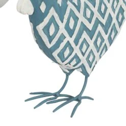 Maple And Jade Chicken Sculptures In Turquoise (Set Of 2) -Home Decoration Series 58629718 4