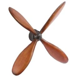 Maple And Jade 32" X 32" Propeller Wall Decor In Dark Brown And Gray (Set Of 2) -Home Decoration Series 58629817 6