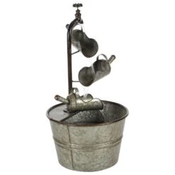 Maple And Jade 28" Farmhouse Fountain In Gray