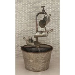 Maple And Jade 28" Farmhouse Fountain In Gray 22 Maple And Jade 28" Farmhouse Fountain In Gray -Home Decoration Series 58630294 10