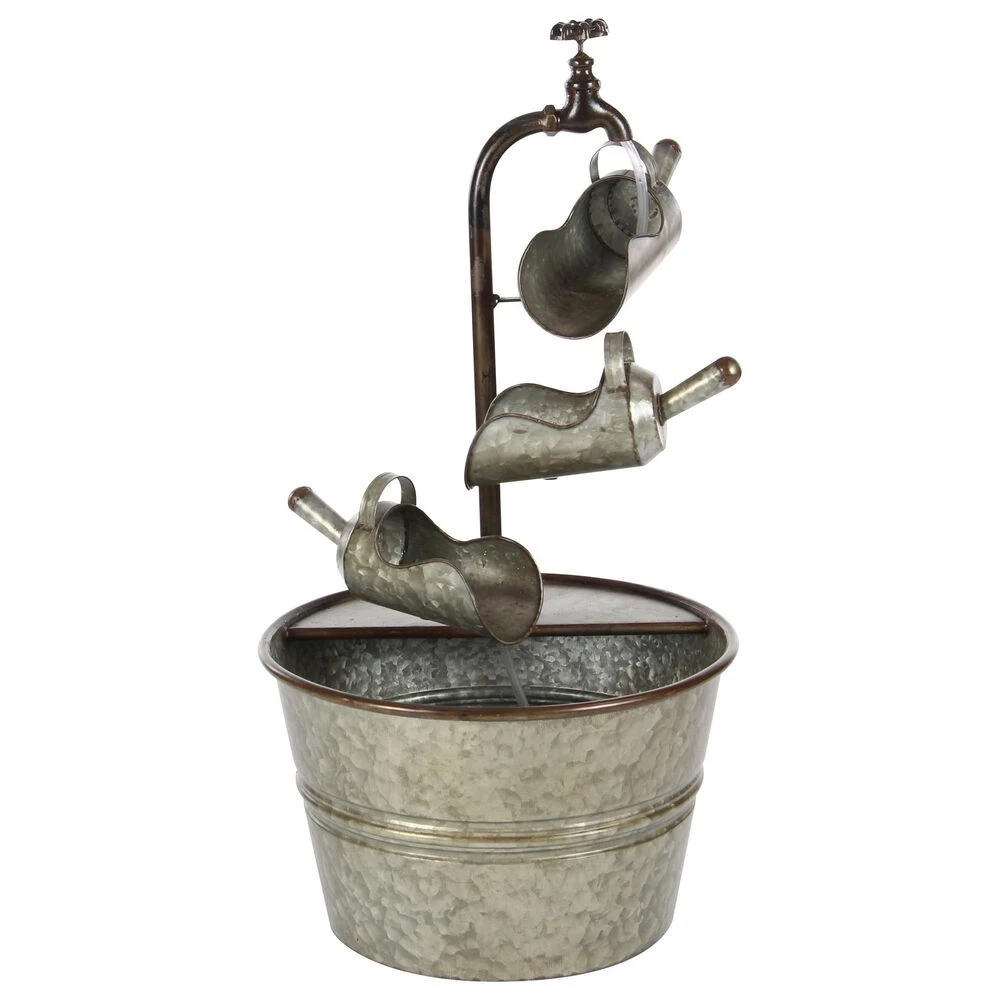 Maple And Jade 28" Farmhouse Fountain In Gray 8 Maple And Jade 28" Farmhouse Fountain In Gray - Image 6