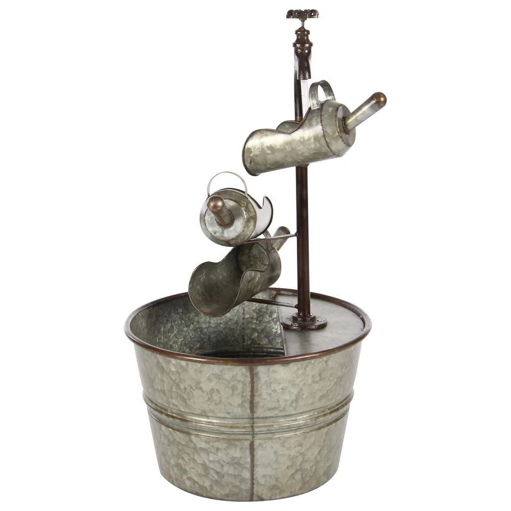 Maple And Jade 28" Farmhouse Fountain In Gray 10 Maple And Jade 28" Farmhouse Fountain In Gray - Image 8