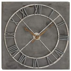 Maple And Jade 36" X 36" Wall Clock In Grey -Home Decoration Series 58631136 4