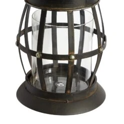 Maple And Jade 7" X 19" Candle Holder Wall Sconce In Distressed Dark Brown 15 Maple And Jade 7" X 19" Candle Holder Wall Sconce In Distressed Dark Brown -Home Decoration Series 58631169 5