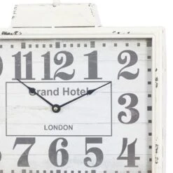 Maple And Jade 16" X 15" Wall Clock In White -Home Decoration Series 58631318 3