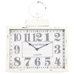 Maple And Jade 16" X 15" Wall Clock In White -Home Decoration Series 58631318 6