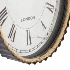 Maple And Jade 12" X 21" Wall Clock In Black -Home Decoration Series 58632357 4