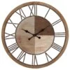 Maple And Jade 36" Wall Clock In Distressed Brown -Home Decoration Series 58633694 1