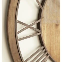 Maple And Jade 36" Wall Clock In Distressed Brown -Home Decoration Series 58633694 7