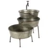 Maple And Jade 26" Farmhouse 3-Tier Tub Fountain In Gray -Home Decoration Series 58635301 1