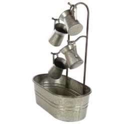 Maple And Jade 34" Farmhouse Fountain In Gray 19 Maple And Jade 34" Farmhouse Fountain In Gray -Home Decoration Series 58635830 8