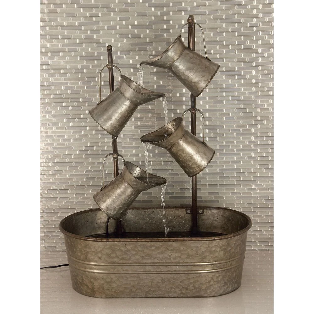 Maple And Jade 34" Farmhouse Fountain In Gray 11 Maple And Jade 34" Farmhouse Fountain In Gray - Image 9