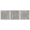 Maple And Jade 16" X 16" Wall Decor In Grey (Set Of 3)