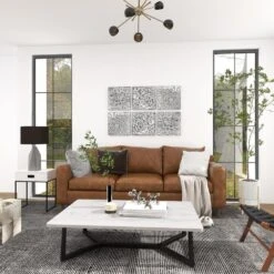 Maple And Jade 16" X 16" Wall Decor In Grey (Set Of 3) -Home Decoration Series 58640400 11