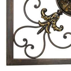 Maple And Jade 16" X 16" Rustic Wall Decor In Gold And Black (Set Of 4) -Home Decoration Series 58641457 5