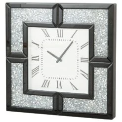 Maple And Jade 20" Round Wall Clock In Black And White -Home Decoration Series 58642190 5