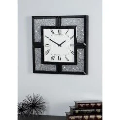 Maple And Jade 20" Round Wall Clock In Black And White -Home Decoration Series 58642190 7
