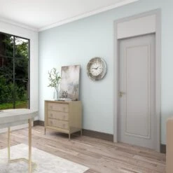 Maple And Jade 20" Round Wall Clock In Silver -Home Decoration Series 58643115 12