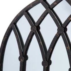 Southern Enterprises Chalfin Wall Mirror In Antique Black -Home Decoration Series 58690017 3