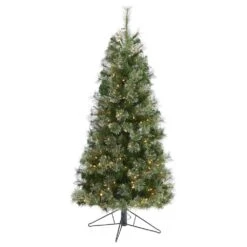Nearly Natural, Inc. Nearly Natural Inc 5' Cashmere Slim Artificial Christmas Tree With 250 Warm White Lights And 408 Bendable Branches 12 Nearly Natural, Inc. Nearly Natural Inc 5' Cashmere Slim Artificial Christmas Tree With 250 Warm White Lights And 408 Bendable Branches -Home Decoration Series 58771445 2