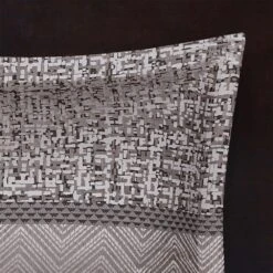 Hampton Park Rhapsody 7-Piece California King Comforter Set In Grey And Taupe -Home Decoration Series 58872565 6