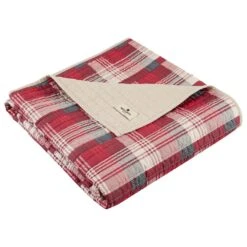 Hampton Park Huntington 50" X 70" Throw In Red -Home Decoration Series 58873308 4