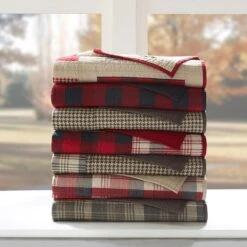 Hampton Park Huntington 50" X 70" Throw In Red -Home Decoration Series 58873308 7
