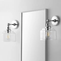 Safavieh Lansor Wall Sconce In Chrome (Set Of 2)