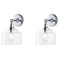 Safavieh Lansor Wall Sconce In Chrome (Set Of 2) -Home Decoration Series 58921362 3