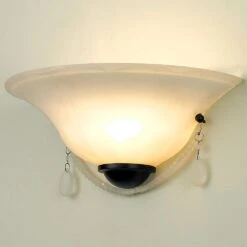 Golden Lighting Priscilla Wall Sconce In Matte Black