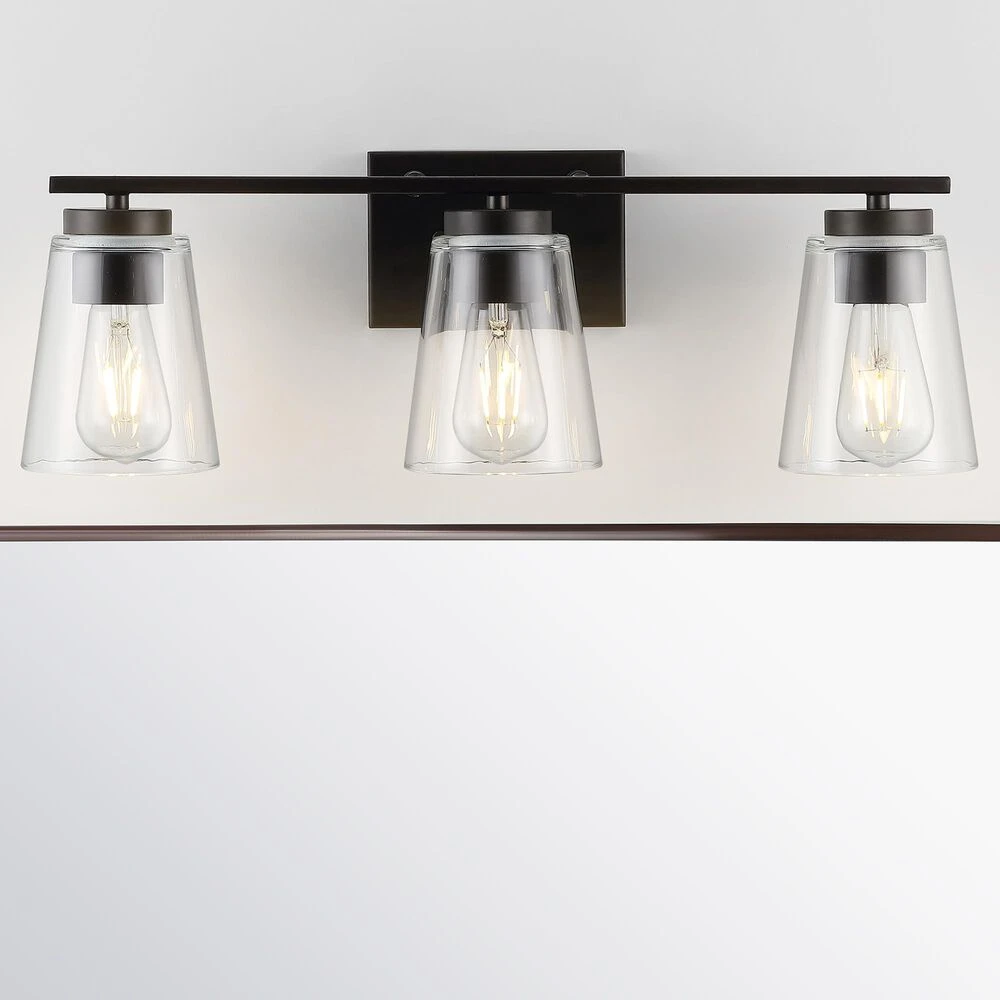 Safavieh Grezler 3-Light Wall Sconce In Oil Rub Bronze 6 Safavieh Grezler 3-Light Wall Sconce In Oil Rub Bronze - Image 4