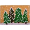 Callaway Winter Wonderland 1'4" X 2'4" Natural And Green Door Mat -Home Decoration Series 5932928 1
