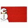 Callaway Snowman 17" X 29" Red Doormat -Home Decoration Series 5932977 1